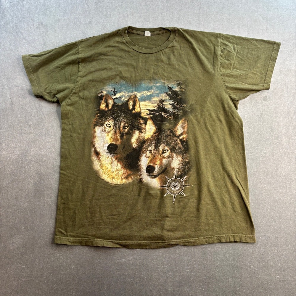 Vintage Wolf T Shirt Wildlife Sz XL